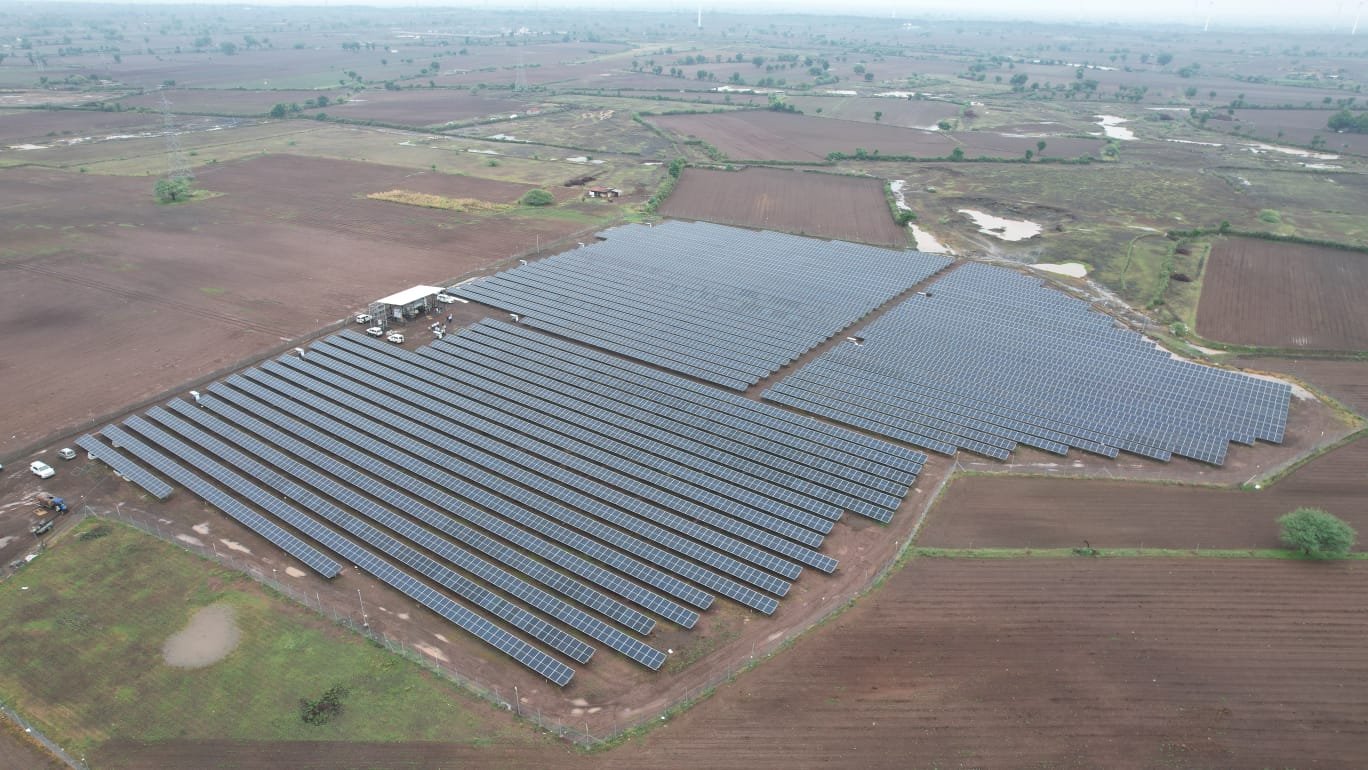 3.25 MW ground-mounted solar installation at Charkha, Bhavnagar district, Gujarat